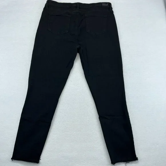 Paige Jeans Womens 34 Black Skinny HOXTON Ankle Stretch - Picture 10 of 11